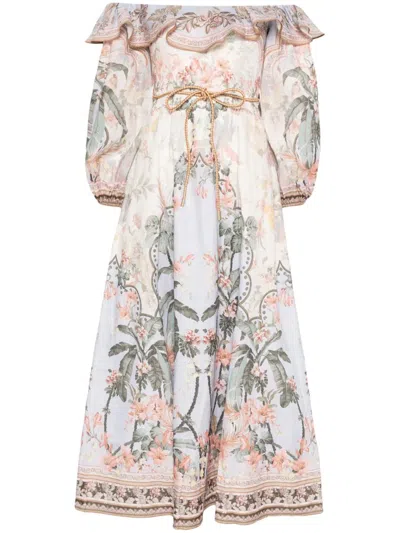 ZIMMERMANN ZIMMERMANN WYLIE MIDI DRESS