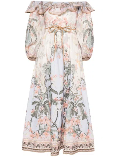 ZIMMERMANN WYLIE MIDI DRESS