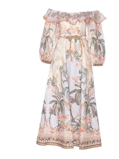 ZIMMERMANN WYLIE OFF-SHOULDER DRESS