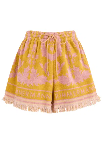 ZIMMERMANN ZIMMERMANN WYLIE PATTERNED TERRY SHORTS