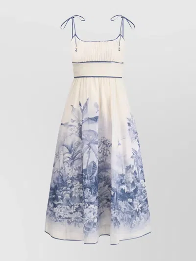 Zimmermann Wylie Picnic Long Dress In White