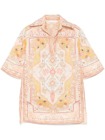ZIMMERMANN ZIMMERMANN WYLIE PRINTED LINEN TUNIC