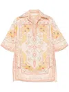 Zimmermann Wylie Printed Linen Tunic In Neutral