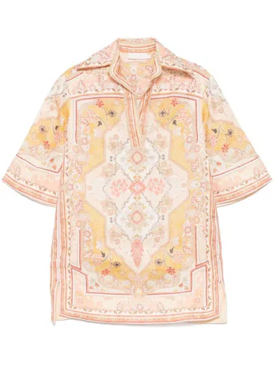 Zimmermann Wylie Printed Linen Tunic