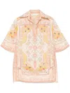 Zimmermann Wylie Printed Linen Tunic In Neutral