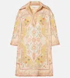 Zimmermann Wylie Printed Linen Tunic In Multicoloured