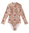 Zimmermann Wylie Printed Rashguard Top In Pink