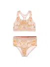 Zimmermann Wylie Racer Back Bikini In Multicolour