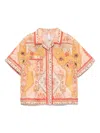 Zimmermann Girls Wylie Pocket Blouse In Nude