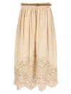 Zimmermann Wylie Embroidered Midi Skirt