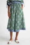 ZIMMERMANN ZIMMERMANN WYLIE SWING IKAT SILK SKIRT