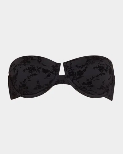 ZIMMERMANN WYLIE TEXTURED BALCONETTE BIKINI TOP