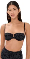 Zimmermann Wylie Textured Balconette Black In Black