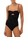 Zimmermann Wylie Textured Balconette One Piece In Black In Black