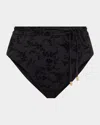 Zimmermann Black Halliday High-waisted Bikini In Black