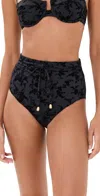 Zimmermann Black Halliday High-waisted Bikini In Black