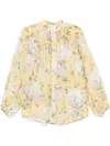 Zimmermann Acacia Scallop Floral Print Shirt