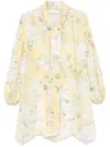 Zimmermann Short Acacia Dress In Yellow Floral