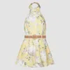 Zimmermann Floral-printed Jumpsuit In Giallo