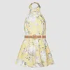 Zimmermann Floral-printed Jumpsuit In Yellow Floral