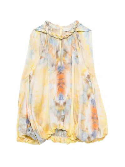 Zimmermann Yellow Printed Top