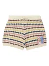 Zimmermann Zim Awaken Scallop Knit Short Multi Stripe In Multi