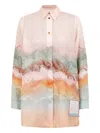 Zimmermann Zim Daylight Relaxed Shirt Tie Dye In Multi