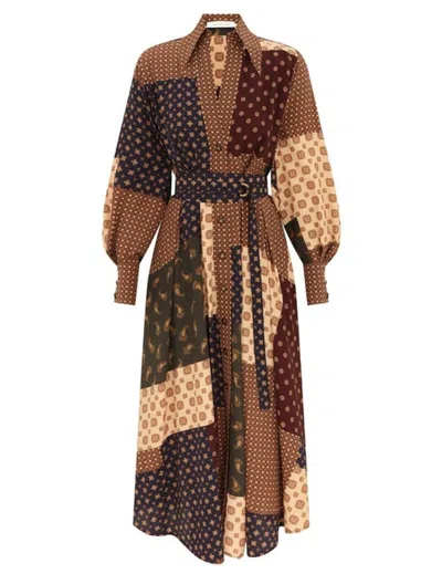 Zimmermann Zimmer Dress In Brown