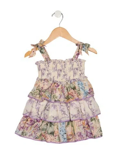 Pre-owned Zimmermann Babies' Zimmerman Girls' Sleeveless Dress In Yellow