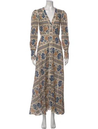 Pre-owned Zimmermann Zimmerman X Barneys New York Long Dress In Neutral