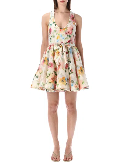 Zimmermann Alchemy Racer Mini Dress In Multi