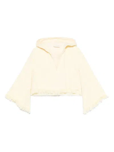 Zimmermann Cotton Hoodie In Pink