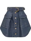 Zimmermann Skirt In Blue Denim In Blue