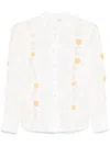 Zimmermann White Everley Shirt In Beige