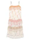Zimmermann Lucky Tiered Cotton Maxi Dress In Multi