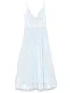 Zimmermann Womens Mint Illuminate V-neck Linen-silk Midi Dress Xs