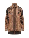 Zimmermann Longline Paisley Pattern Top In Brown