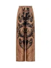 Zimmermann Multicolor Pants With Belt And All-over Paisley Motif In Silk Woman In Multi
