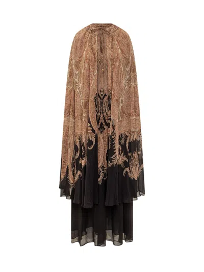 ZIMMERMANN ZIMMERMANN ZIMMERMANN PRINTED CAPE DRESS
