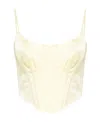 Zimmermann Yellow Scoop Neck Camisole In White