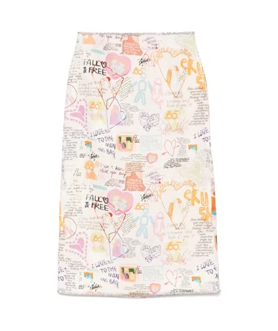 Zimmermann Dear Diary Skirt In White