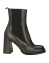 Zinda Woman Ankle Boots Black Size 8 Leather