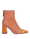 Zinda Woman Ankle Boots Brown Size 6 Leather