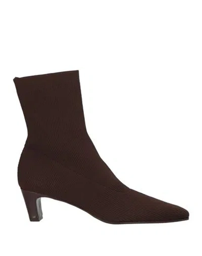 Zinda Woman Ankle Boots Chocolate Brown Size 9 Textile Fibers