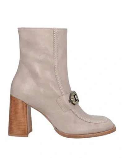 Zinda Woman Ankle Boots Grey Size 8 Leather