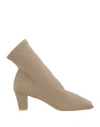 Zinda Woman Ankle Boots Khaki Size 8 Textile Fibers In Beige