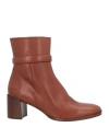 Zinda Woman Ankle Boots Tan Size 11 Soft Leather In Brown
