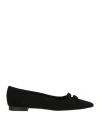 Zinda Woman Ballet Flats Black Size 8 Leather