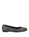 Zinda Woman Ballet Flats Black Size 8 Leather
