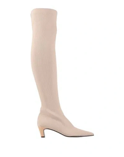 Zinda Woman Boot Beige Size 7 Textile Fibers
